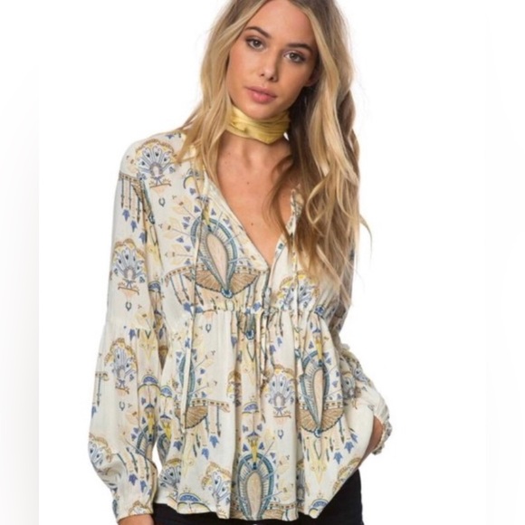 O'Neill Tops - O’NEILL Maria Paisley Boho Hippie Chic Blouse Top